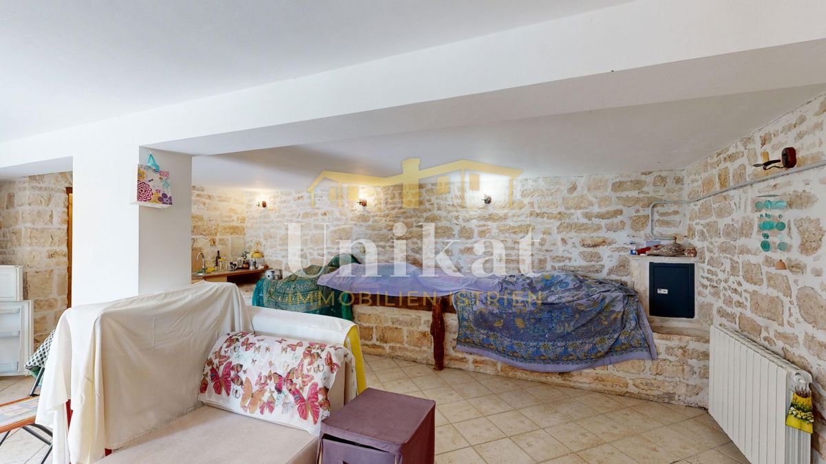 Renovirana kamnita hiša s bazenom